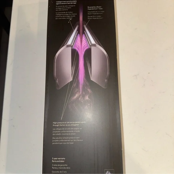 New sealed Dyson Air straight hair styling tool rose gold - Picture 2 of 4